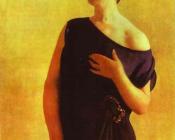 鲍里斯 克斯托依列夫 : Portrait of Irina Kustodiyeva